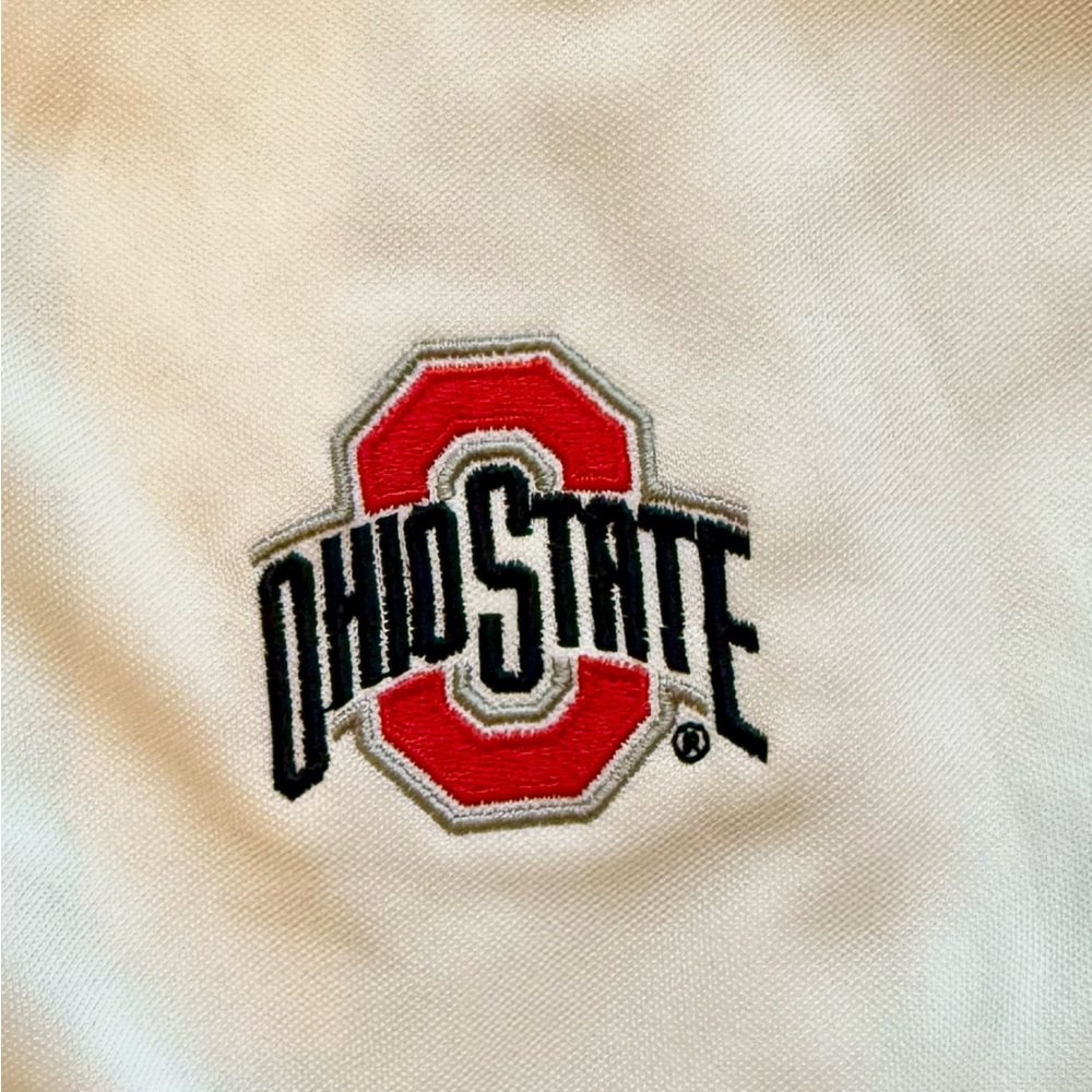 Nike Men's Ohio State Buckeyes White Wordmark Victory Polo